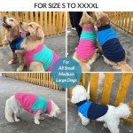 Warm Fleece Dog Sweater in Navy Blue