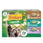 Purina Friskies Indoor Cat Food Variety Pack 24ct