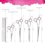 6-in-1 Dog Grooming Scissors Kit
