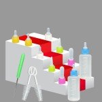 Colorful Feeding Set for Kittens, Puppies, and More