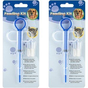 Silicone Pet Medicine Feeder Syringes - 2 Pack