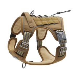 Auroth Adjustable Tactical Dog Harness for Small Dogs