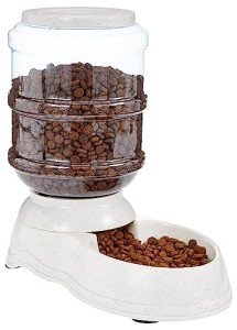 Amazon Basics Small Clear Food Dispenser for Pets