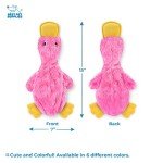 Cute No Stuffing Duck Crinkle Dog Toy