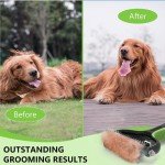STALTWO 2-in-1 Pet Grooming Brush and Rake