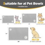 Absorbent Dog Feeding Mat for Clean Floors