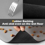 Absorbent Dog Feeding Mat for Clean Floors