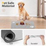 Absorbent Dog Feeding Mat for Clean Floors