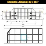 Gtongoko Adjustable Dog Car Barrier for SUVs