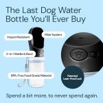 MalsiPree Portable Dog Water Bottle with Bowl