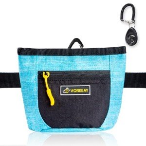 Hands-Free Dog Treat Pouch with Training Clicker