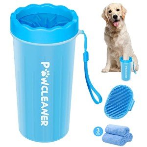 Comotech Dog Paw Cleaner with Bath Brush Set