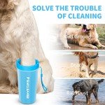Comotech Dog Paw Cleaner with Bath Brush Set