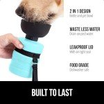 Gorilla Grip Portable Dog Water Bottle, 16 oz
