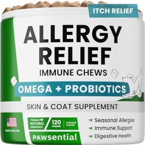 Pawsential Allergy Relief Chews for Dogs - 120ct