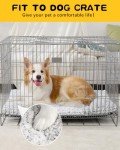 WAYIMPRESS Washable Anti-Slip Dog Crate Pad 35"x22