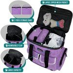 PetAmi Dog Travel Bag with Food Containers & Bowls