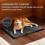 Bedsure Reversible Large Dog Crate Bed, Dark Grey