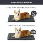 Bedsure Reversible Large Dog Crate Bed, Dark Grey