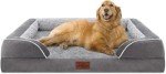XL Waterproof Orthopedic Foam Dog Bed with Bolster