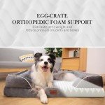 XL Waterproof Orthopedic Foam Dog Bed with Bolster