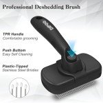 Self-Cleaning Shedding Brush for Dogs and Cats