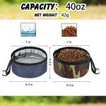 Portable Collapsible Dog Bowls - Travel Set