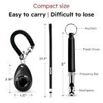 Pet Training Clicker and Whistle - 3 Pack