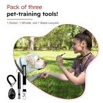 Pet Training Clicker and Whistle - 3 Pack