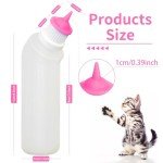 5-Pack Puppy Nursing Bottles with Pink Nipples