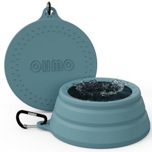 Spill Proof Collapsible Dog Water Bowl - 24oz