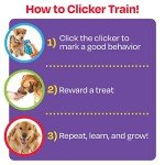 Brightkins Dog Training Clicker with Flexible Strap