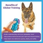 Brightkins Dog Training Clicker with Flexible Strap