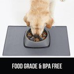 Waterproof Silicone Pet Feeding Mat with Raised Edge