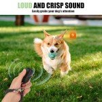 BARKIE Dog Training Clicker Set with Finger Ring