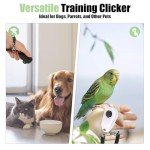 BARKIE Dog Training Clicker Set with Finger Ring