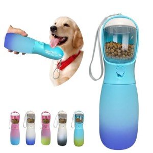 Portable 2-in-1 Dog Water Bottle and Bowl