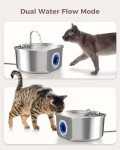 Stainless Steel Cat Water Fountain - 3.2L