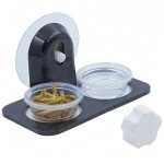 Crested Gecko Feeding Ledge with Food Cups