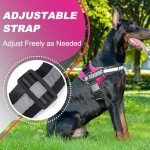 Justyezi No-Pull Adjustable Dog Harness with Leash Clips