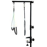 CHAOLUN Dog Grooming Arm with Clamp, Dog Grooming Loop Noose and No Sit Haunch Holder for Medium & Small Pets, 35.4 inches Height Adjustable