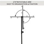 CHAOLUN Dog Grooming Arm with Clamp, Dog Grooming Loop Noose and No Sit Haunch Holder for Medium & Small Pets, 35.4 inches Height Adjustable