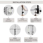 CHAOLUN Dog Grooming Arm with Clamp, Dog Grooming Loop Noose and No Sit Haunch Holder for Medium & Small Pets, 35.4 inches Height Adjustable