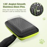 Pecute Self-Cleaning Slicker Brush for Dogs, Cats, Lightweight Dog Brush for Shedding Massaging Grooming, Cat Brush Gently Removes Loose Fur Undercoat for Small Dogs Cats Rabbits of All Hair Types