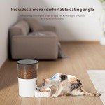 IMIPAW Automatic Cat Feeders, 3L Timed Cat Dry Food Dispenser, Dual Power Supply, Programmable Portion Size, 1-6 Meals Per Day, Auto Pet Feeder for Cats and Small Dogs