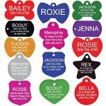 GoTags Dog Tags, Personalized Engraved Dog and Cat ID Tags for Pets, Custom Engraved on Both Sides, Various Shapes Including Bone, Round, Heart, Bow Tie, Star, and Badge (Large - Pack of 1)