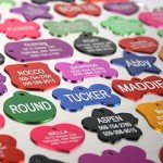 GoTags Dog Tags, Personalized Engraved Dog and Cat ID Tags for Pets, Custom Engraved on Both Sides, Various Shapes Including Bone, Round, Heart, Bow Tie, Star, and Badge (Large - Pack of 1)