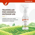 NaturVet – Potty Here Training Aid Spray | Attractive Scent Helps Train Puppies & Dogs Where To Potty | Formulated For Indoor & Outdoor Use | 32 oz