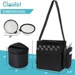 CLAWIST Dog Travel Bag with Treat Pouch, Airline Approved Dog Bags for Traveling, 2 Dog Food Travel Container, 2 Travel Bowls, Weekend Dog Travel Bag for Supplies, Dog Travel Kit Accessories
