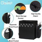 CLAWIST Dog Travel Bag with Treat Pouch, Airline Approved Dog Bags for Traveling, 2 Dog Food Travel Container, 2 Travel Bowls, Weekend Dog Travel Bag for Supplies, Dog Travel Kit Accessories